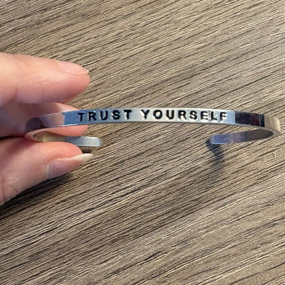 Trust Yourself Mantraband Cuff Bracelet One Size